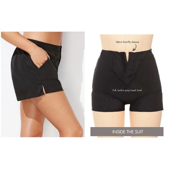 NWT FULLFITALL - Black Cargo Swim Short Size 18 - Picture 3 of 15